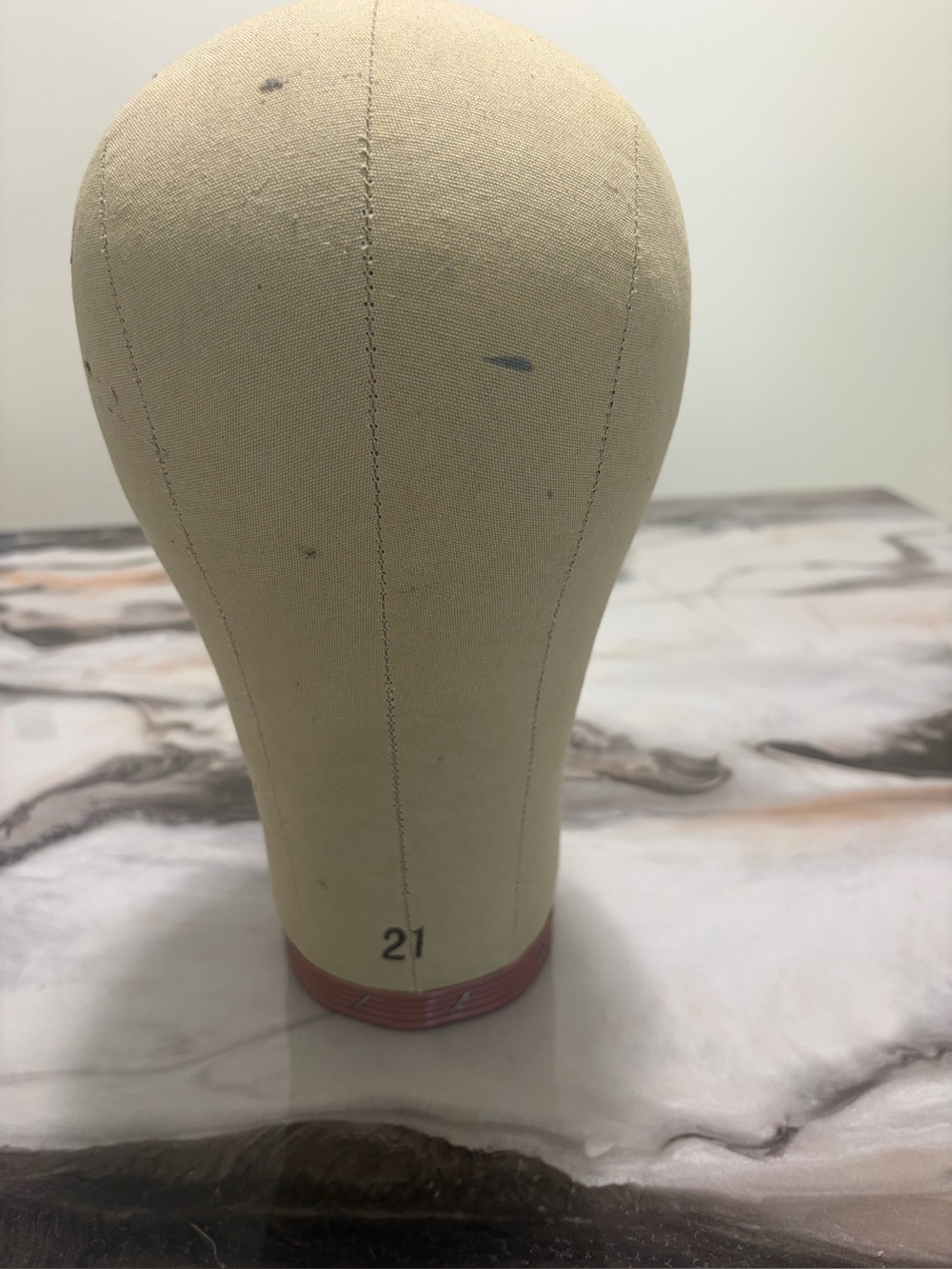 Canvas Mannequin Head Beige